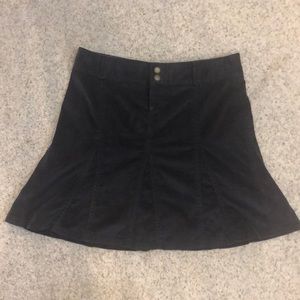 ATHLETA 4p 4 P Whenever Corduroy Skirt Dark Gray